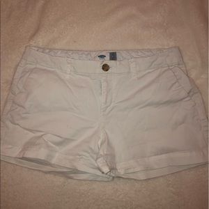 old navy white shorts